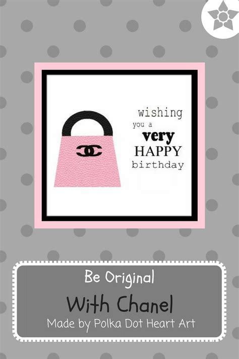 chanel happy birthday card